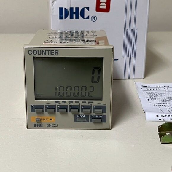 DHC Digital Counter DHC2J-A1R, AC/DC100-240V 1-999999 With Display & Accessories - Picture 1 of 9